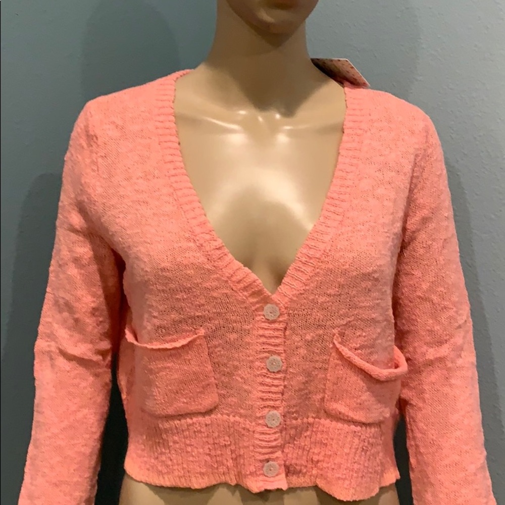 💗NWT BRAND NEW FREE PEOPLE SWEATER JACKET - Picture 2 of 7
